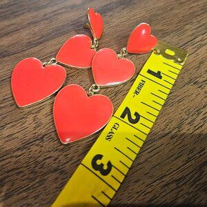 Sugarfix Triple Heart Drop Earrings